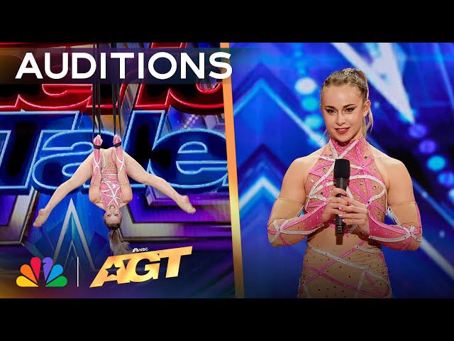 Haley Viloria Performs STUNNING Aerial to "Lethal Woman" by Dove Cameron | Auditions | AGT 2024