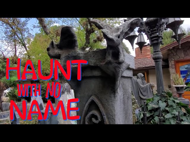 DIY Halloween Decorations - Halloween Display Walkthrough Tour - Haunt With No Name