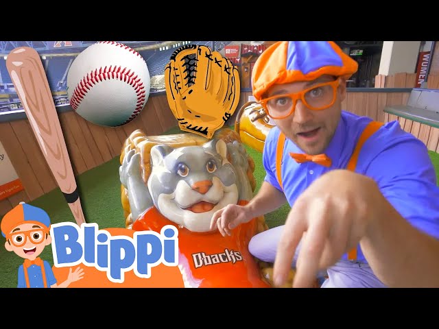 Blippi at the Baseball Stadium | Sports and Outdoor Activities for Kids