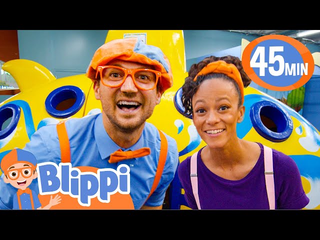 Blippi and Meekah Pretend Play at an Indoor Playground! | BEST OF BLIPPI TOYS! | Educational Videos