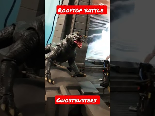 #shorts ghostbusters rooftop battle with action figures