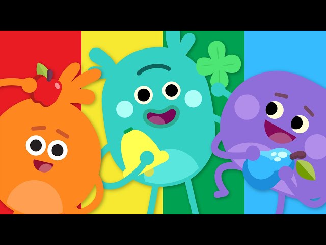 Red Yellow Green Blue | Kids Songs | The Bumble Nums