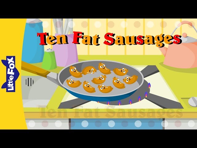 Ten Fat Sausages | Learning Songs | Little Fox | Animated Songs for Kids