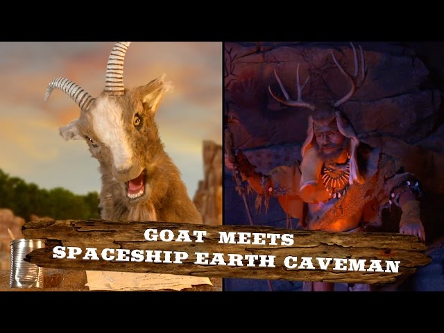 Spaceship Earth Caveman | Walt Disney World Goat Friends | WDW Best Day Ever