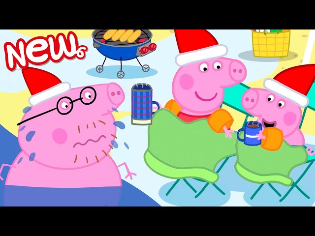 Peppa Pig Tales 💦 The Christmas Morning Sea Swim 🎄 Peppa Pig Episodes