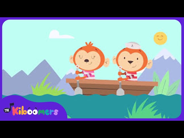 Row Row Row Your Boat - The Kiboomers Preschool Songs & Nursery Rhymes for Circle Time