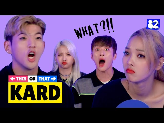 Kpop songs in Spanish vs Famous Latin songs | This or That w/ KARD (Daddy Yankee, Shakira, Maná)