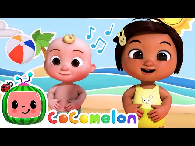 Nina's Belly Button Beach Dance! | Nina's Familia | CoComelon Nursery Rhymes & Kids Songs