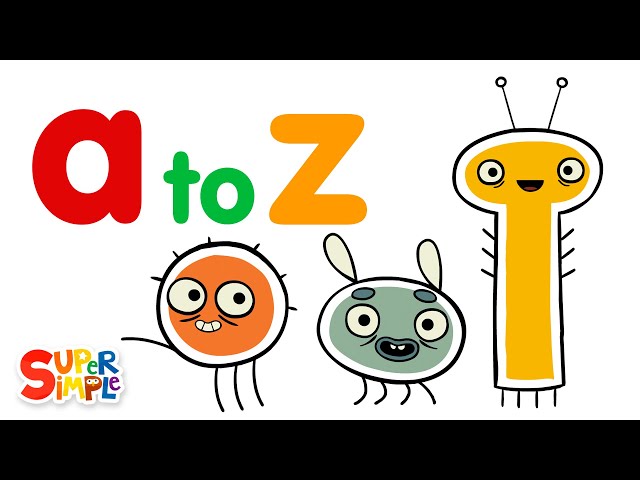 Alphabet For Kids | Learn Letters a to z with Pratfall ABCs | Super Simple ABCs