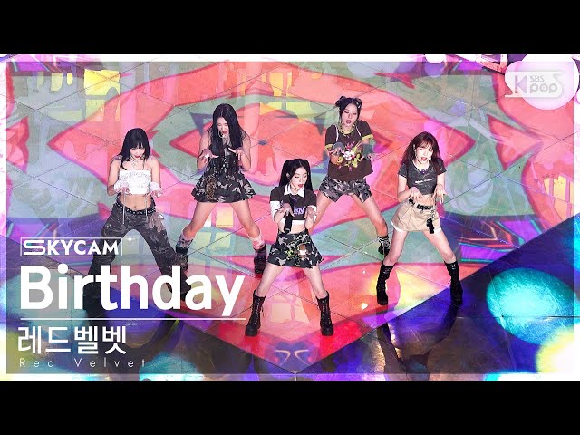 [항공캠4K] 레드벨벳 'Birthday' (Red Velvet Sky Cam) @SBS Inkigayo 221204