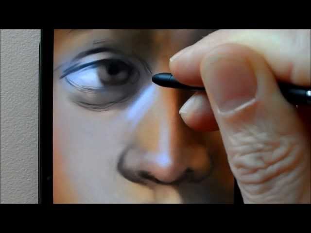 Drawing Sibylla with the Phone, Time Lapse