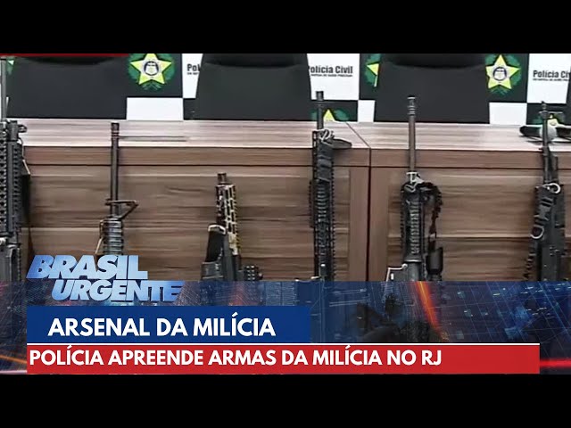 Polícia apreende armas da milícia no RJ | Brasil Urgente
