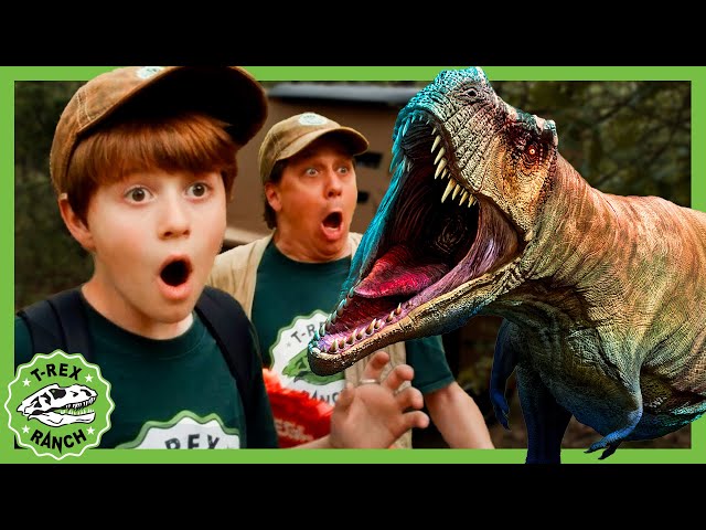 Ranger Aaron & Ranger LB's Epic Escape from the T-Rex Box Fort! 🦕 T-Rex Ranch Dinosaur Videos