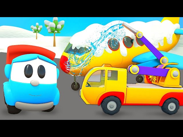 🔴🔴 Car cartoon full episodes & street vehicles for kids - Leo the truck & toy trucks for kids.