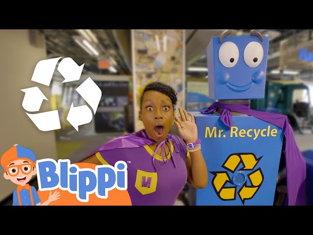 Clean Machines, The Recycling Song | Blippi Songs 🎶| Educational Songs For Kids