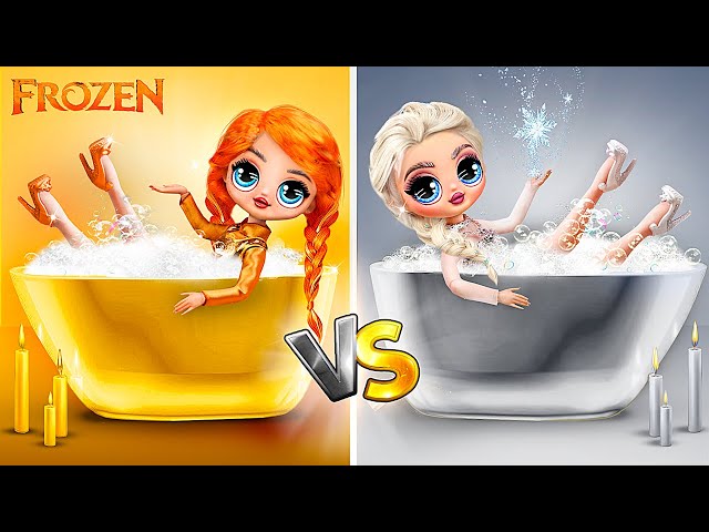Silver Elsa and Golden Anna / 30 Frozen LOL OMG DIYs