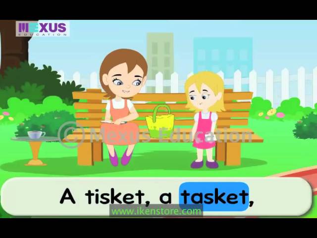 Sing the English Rhyme Song - A Tisket, A Tasket