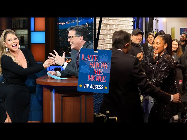Late Show Me More: Backstage with Mariah Carey & Alicia Keys!