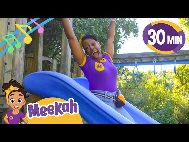 Fast, Faster Down the Slide! | Meekah Music for Children | Nursery Rhymes for Babies