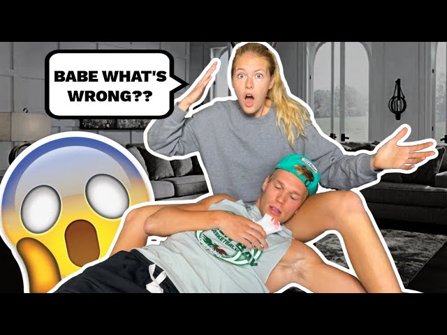 GETTING A BLOODY NOSE THEN PASSING OUT PRANK ON GIRLFRIEND *CUTE REACTION*
