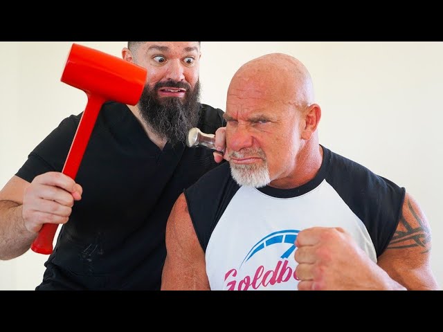 GOLDBERG gets his neck JACKHAMMERED for the first time in 24 YEARS!