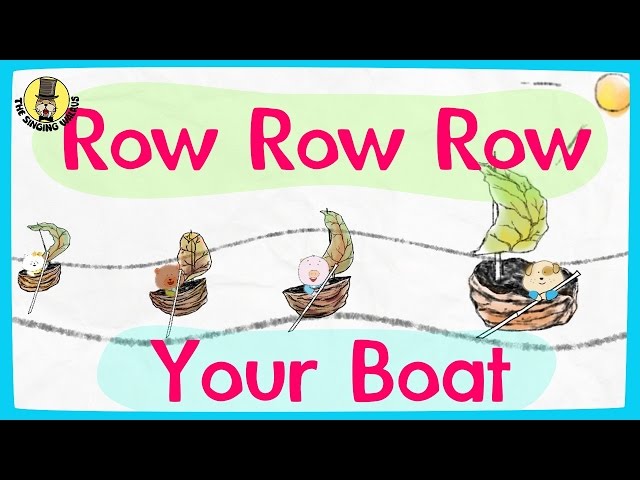 Row row row your boat video | Nursery rhymes for kids