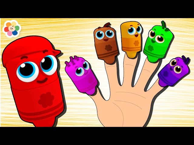 Learn Colors With Color Crew Finger Family | Finger Family Nursery Rhymes | BabyFirst TV