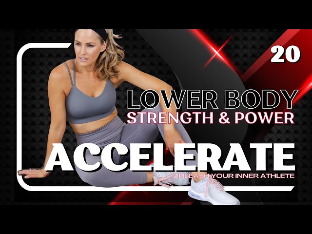 38 Minute LOWER BODY WORKOUT WITH DUMBBELLS Lower Body Strength & Power (Accelerate Day #20)