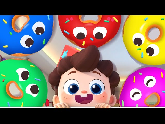 Five Little Donuts | Learn Colors & Numbers | Nursery Rhymes & Kids Songs | Neo's World | BabyBus