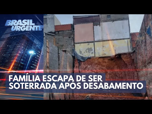 Casa desaba e família perde tudo | Brasil Urgente