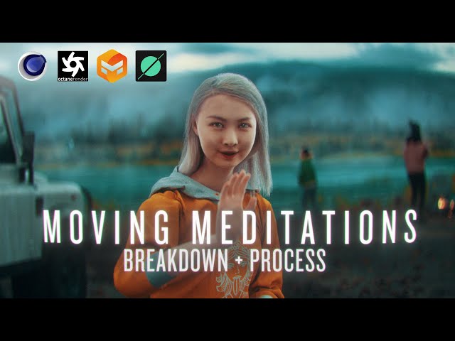 MOVING MEDITATIONS | 3D Render Challenge | Breakdown + Process
