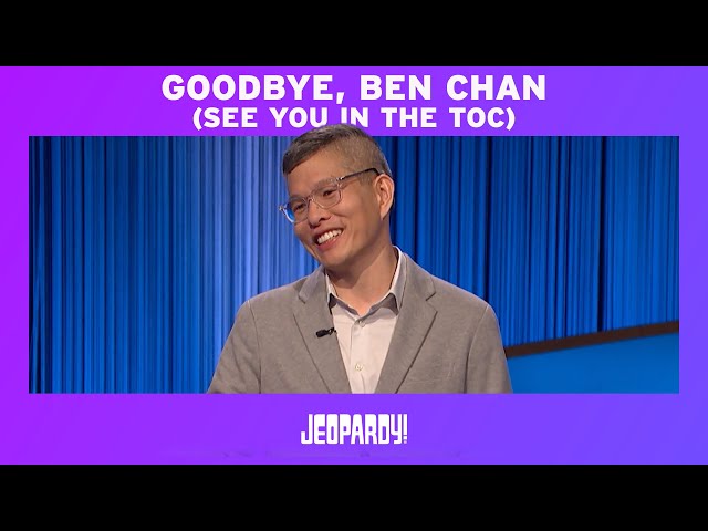 Ben Chan Makes the Record Books | Winners Circle | JEOPARDY!