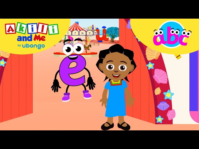 LETTER E Adventures! ABC learning for toddlers | Learn and Play with Akili and Me