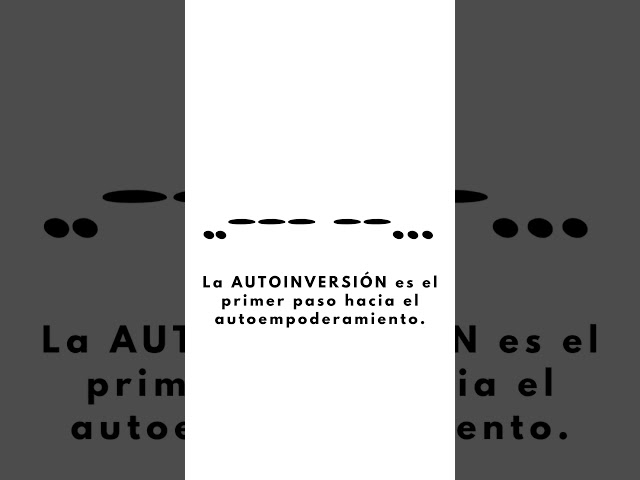 Empoderate: el arte de la autoinversión 💪| #solvethis #selfinvestment