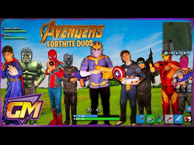 Avengers Kids - Fortnite Duos In Real Life!!
