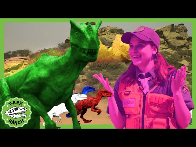 🌈 Rainbow Reptiles 🦖 | T-Rex Ranch Dinosaur Videos