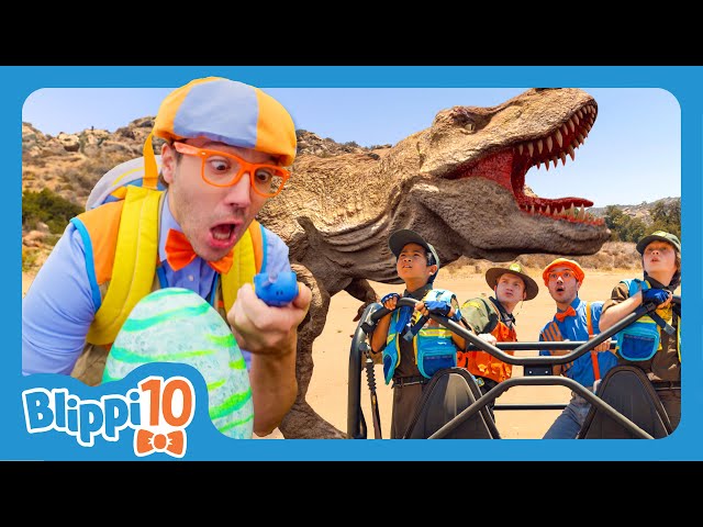 Blippi's Top 10 Moments with Dinosaurs! | Blippi's Top 10 | Educational Videos for Kids