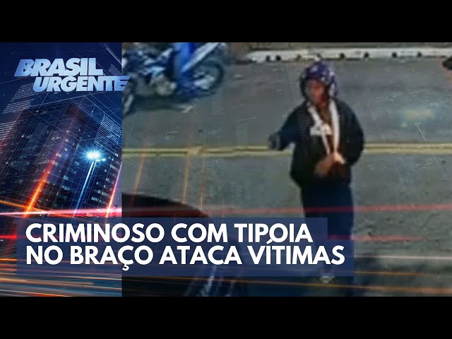 Gangue das motos: criminoso com tipoia no braço ataca vítimas na rua | Brasil Urgente