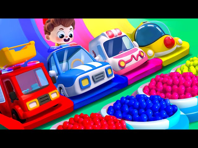 Car Garage Adventure | Learn Colors with Little Cars | Nursery Rhymes & Kids Songs | BabyBus