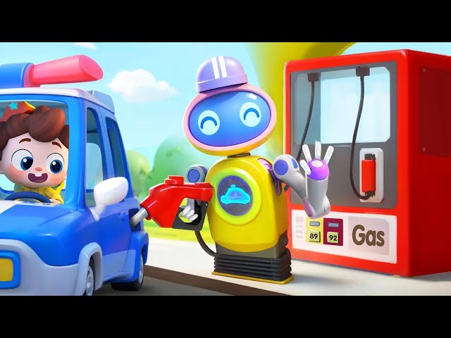 🚔Police Car is out of Gas | Fire Truck, Ambulance | Kids Songs | Neo's World | BabyBus