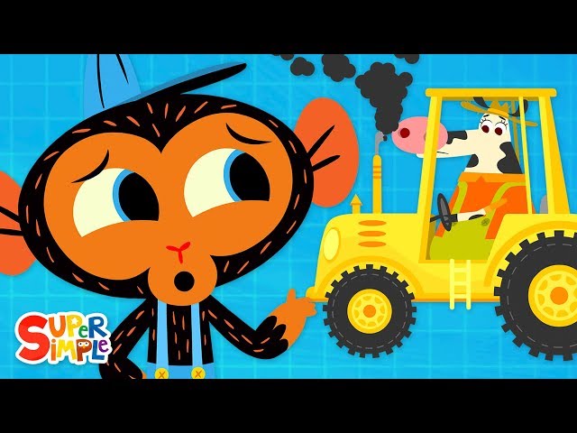 Oh No! Miss Cow's Tractor Is Polluting the Environment | Tractors For Kids