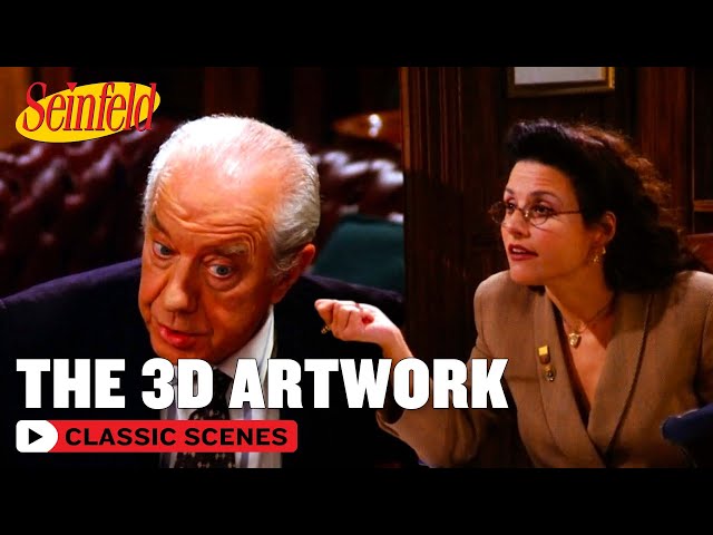 Mr. Pitt Gets Distracted By 3D Art | The Gymnast | Seinfeld