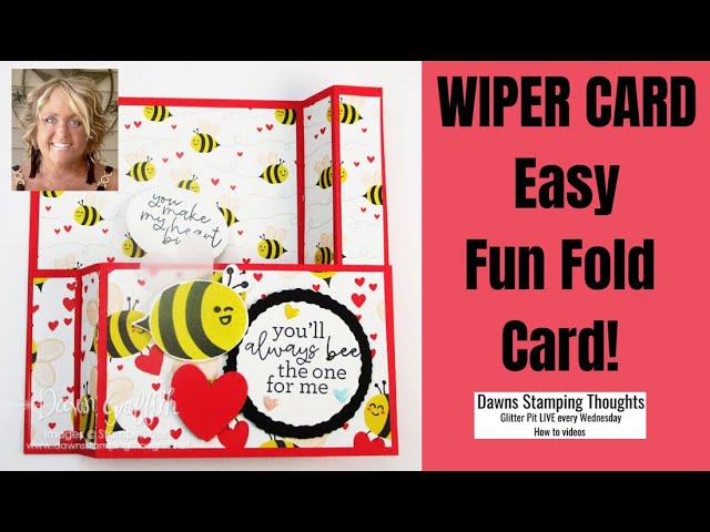 WIPER  CARD   Easy  Fun  Fold Pop Up