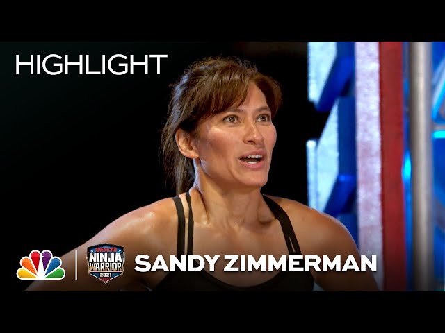 Gym Teacher Sandy Zimmerman Shows Her Strength - American Ninja Warrior Women's Championship 2021