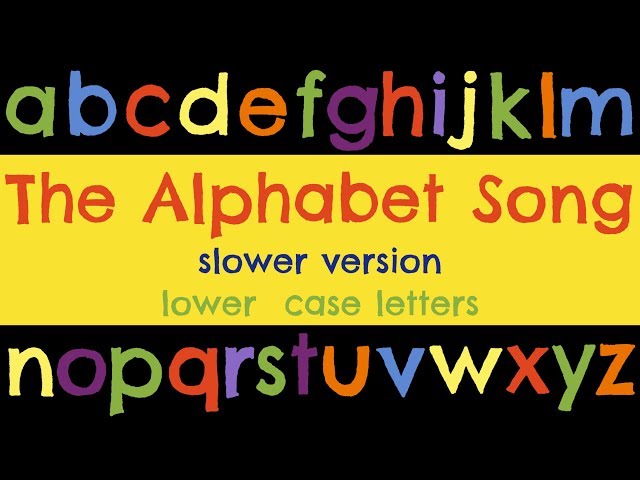 The Alphabet Song (slower & lower case)