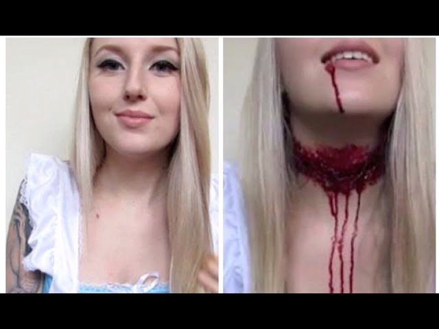 Decapitated Alice In Wonderland Halloween Makeup Tutorial - Off With Her Head!