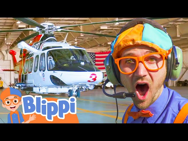 Blippi Explores a Firefighting Helicopter! | Blippi Full Episodes | Blippi Toys