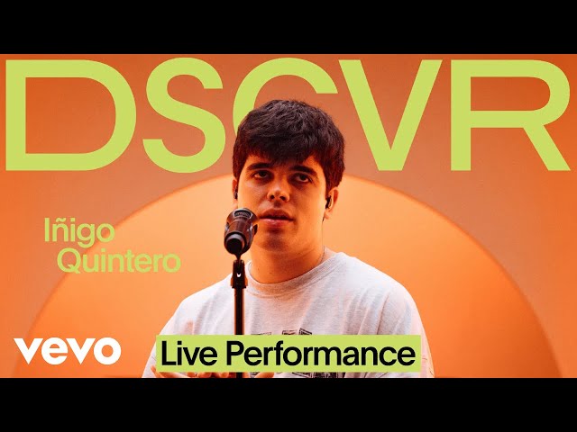 Iñigo Quintero - El Equilibrio (Live) | Vevo DSCVR