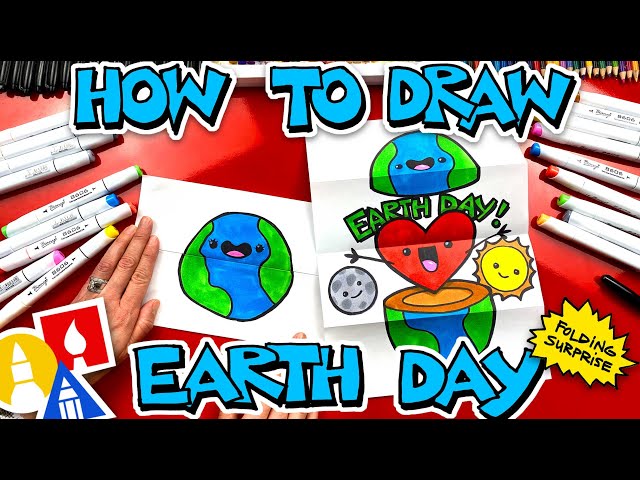 How To Draw An Earth Day Folding Surprise