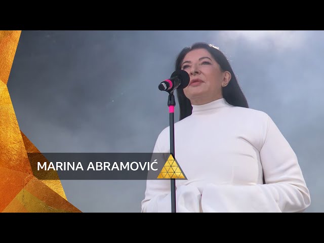 Marina Abramović at Glastonbury 2024